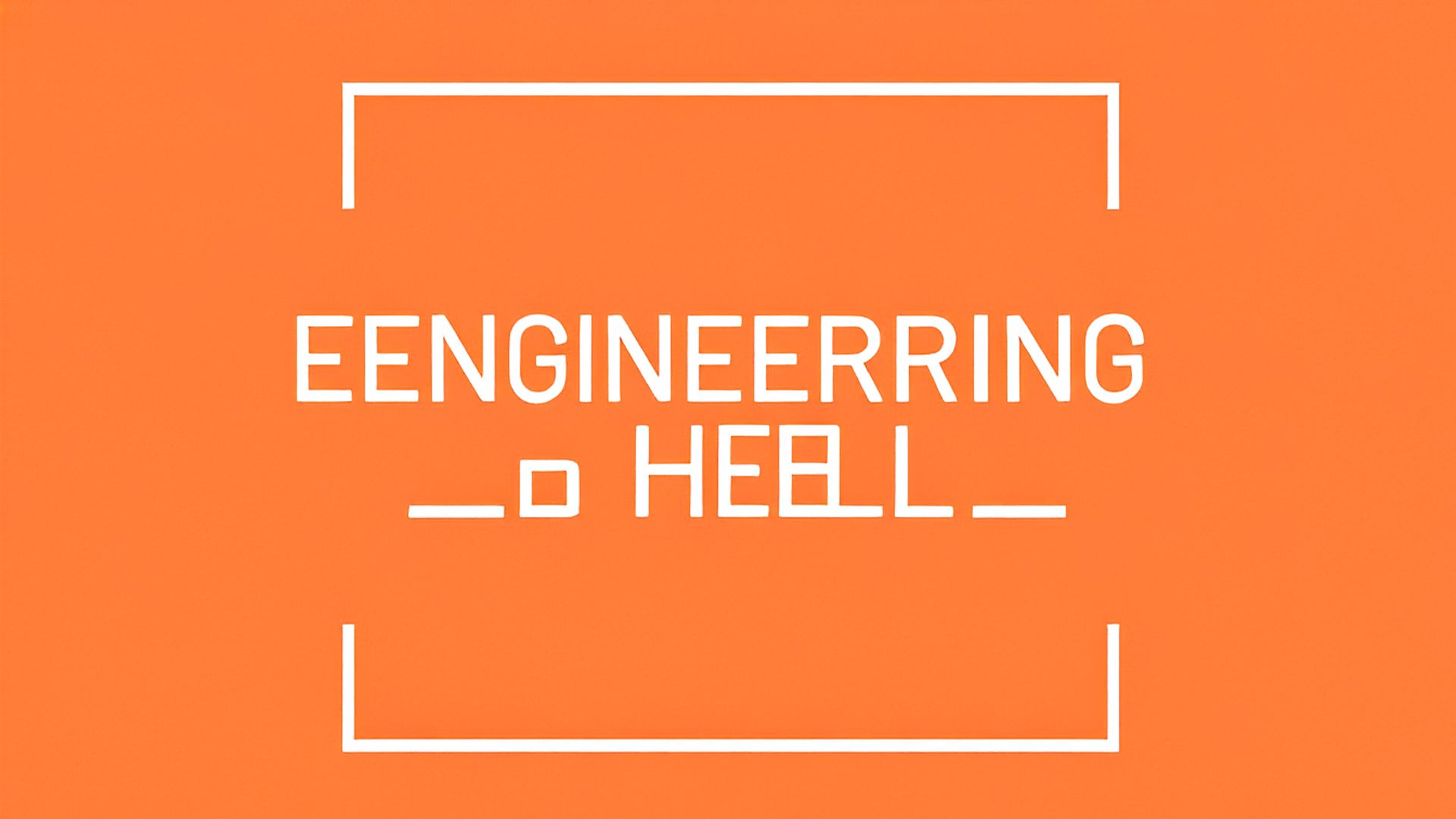 Enginnering Hell AI generated failure image